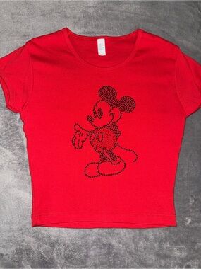 Rhinestone Mickey Mouse Baby Tee